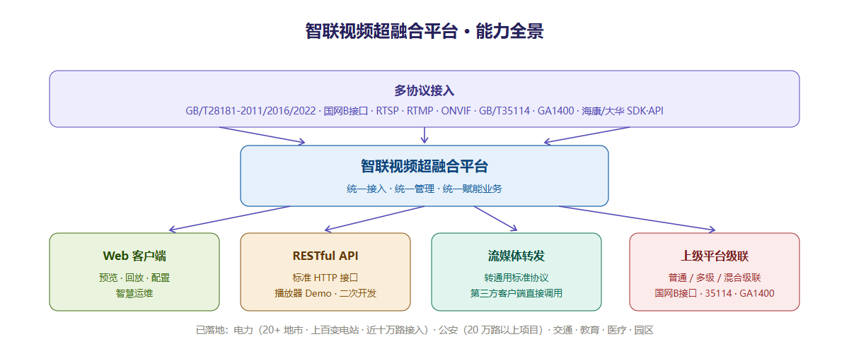 智联视频超融合平台能力全景